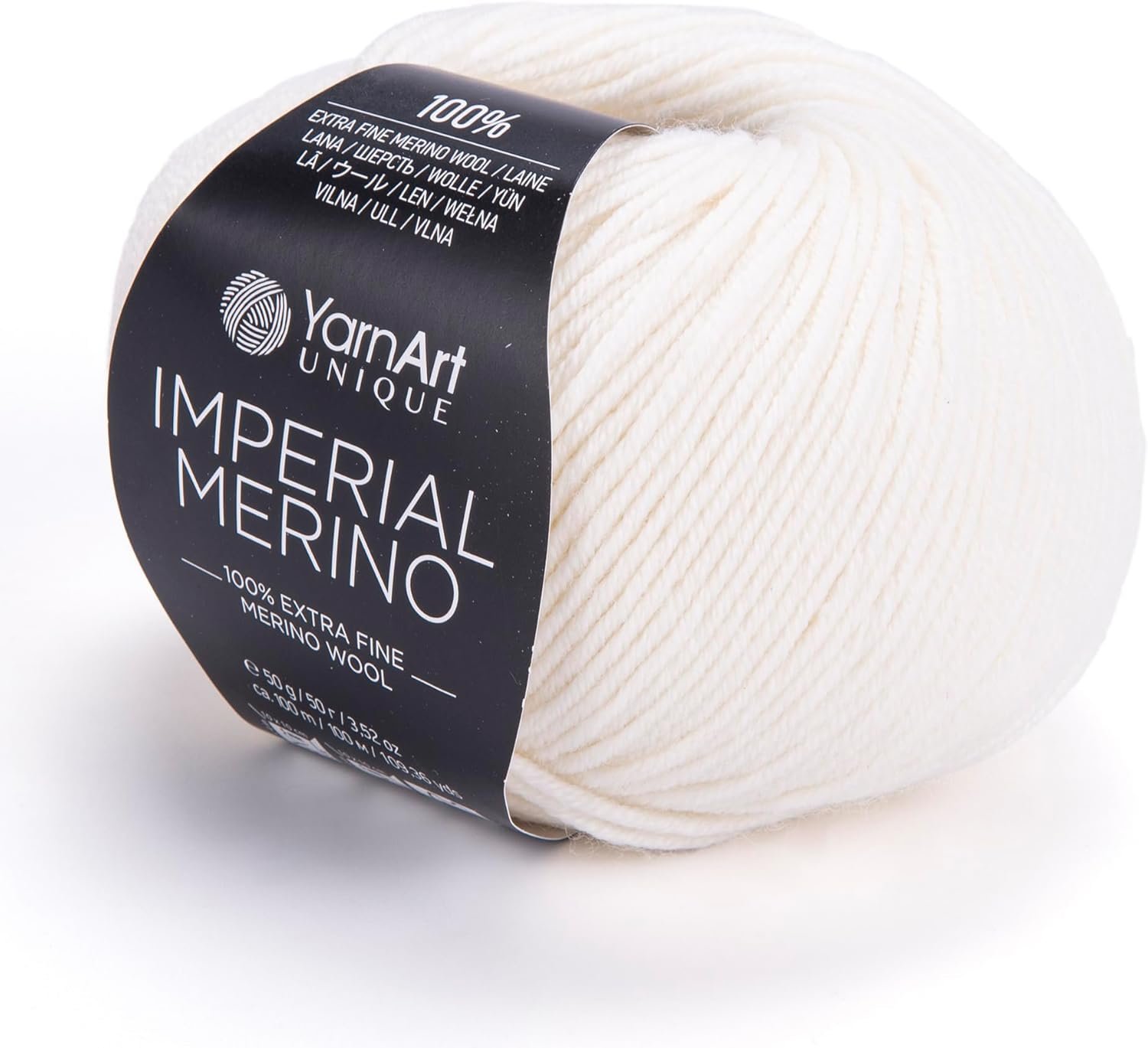 YarnArt Unique Imperial Merino Yarn – 100% Extra Fine Merino Wool, Luxurious Soft Yarn for Knitting, Crocheting, Baby Clothes, Scarves, Sweaters, 1.76 oz/50g, 109 yds (3302)