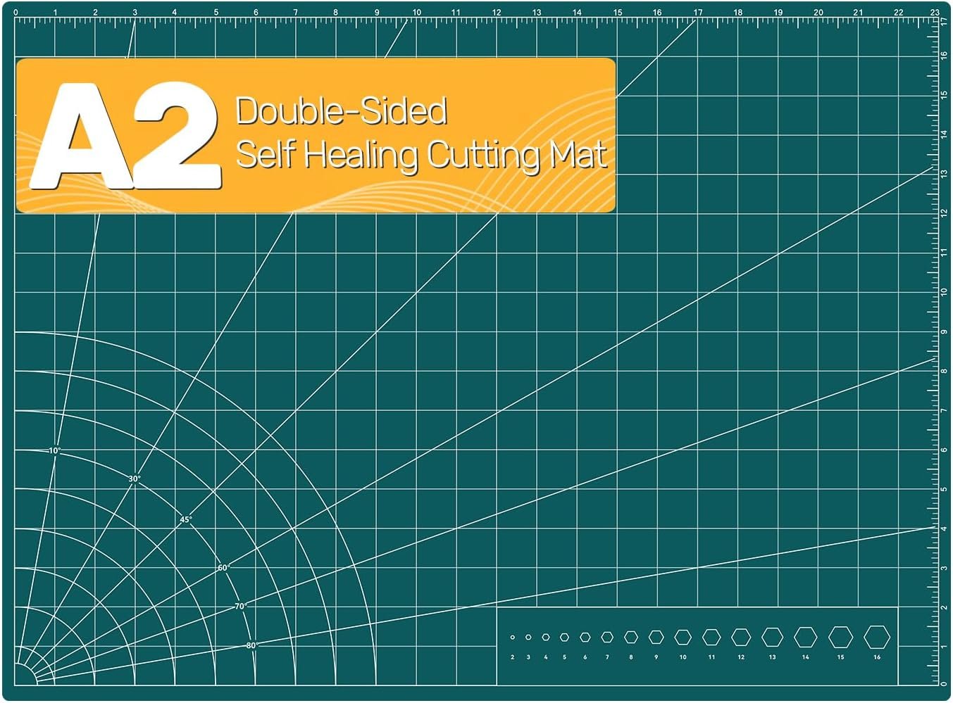 Self Healing Cutting Mat, 17″ x 23″, Double-Sided Rotary Cutting Mat for Sewing, Quilting, Scrapbooking & Craft, Large Craft Cutting Board for Hobby Use(A2)