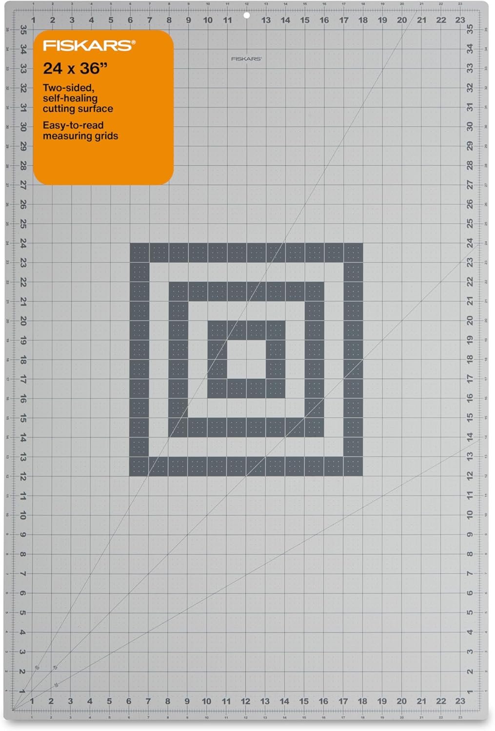 Fiskars Self Healing Cutting Mat for Quilting, Arts and Crafts, 24″ x 36″ Grid, Sewing Mat, Craft Cutting Board, Sewing Supplies and Quilting Tools