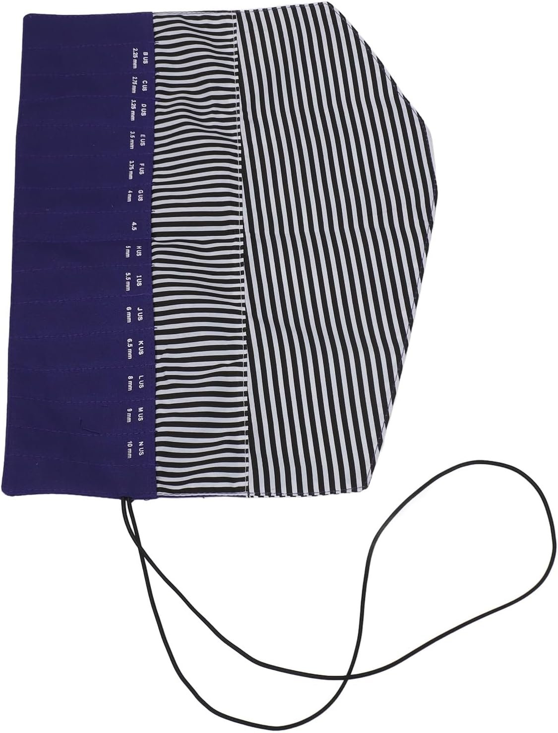 Yosoo Crochet Hook Rolling Organizer Knitting Needles Holder Case with Folding Rolling Design and Buckle Closure for Knitting Accessories Storage (Purple)