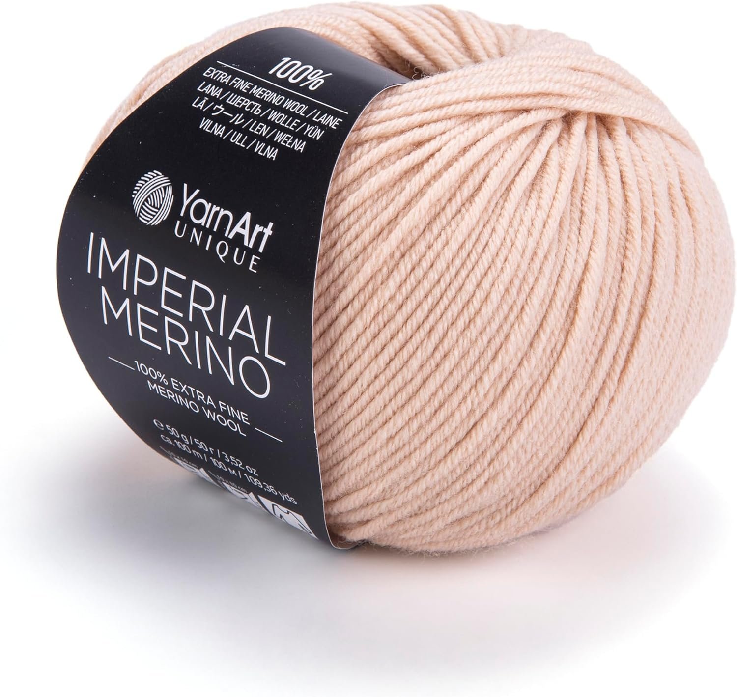 YarnArt Unique Imperial Merino Yarn 100% Merino Wool Yarn for Knitting Luxurious and Soft Yarn for Hand Knitting & Crocheting 1.76 oz/50g, 109 yds/100 Meters Extra Fine Merino Wool (3305)
