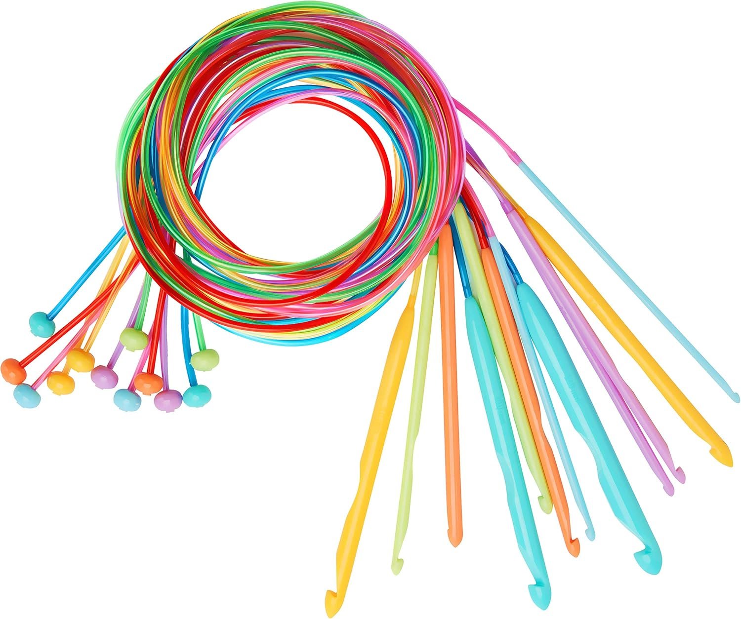 47-inch (120cm) Tunisian Crochet Hooks Set with Cable, 12 US Sizes from E to O (3.5-12mm) – Perfect for Baby Afghan Blankets
