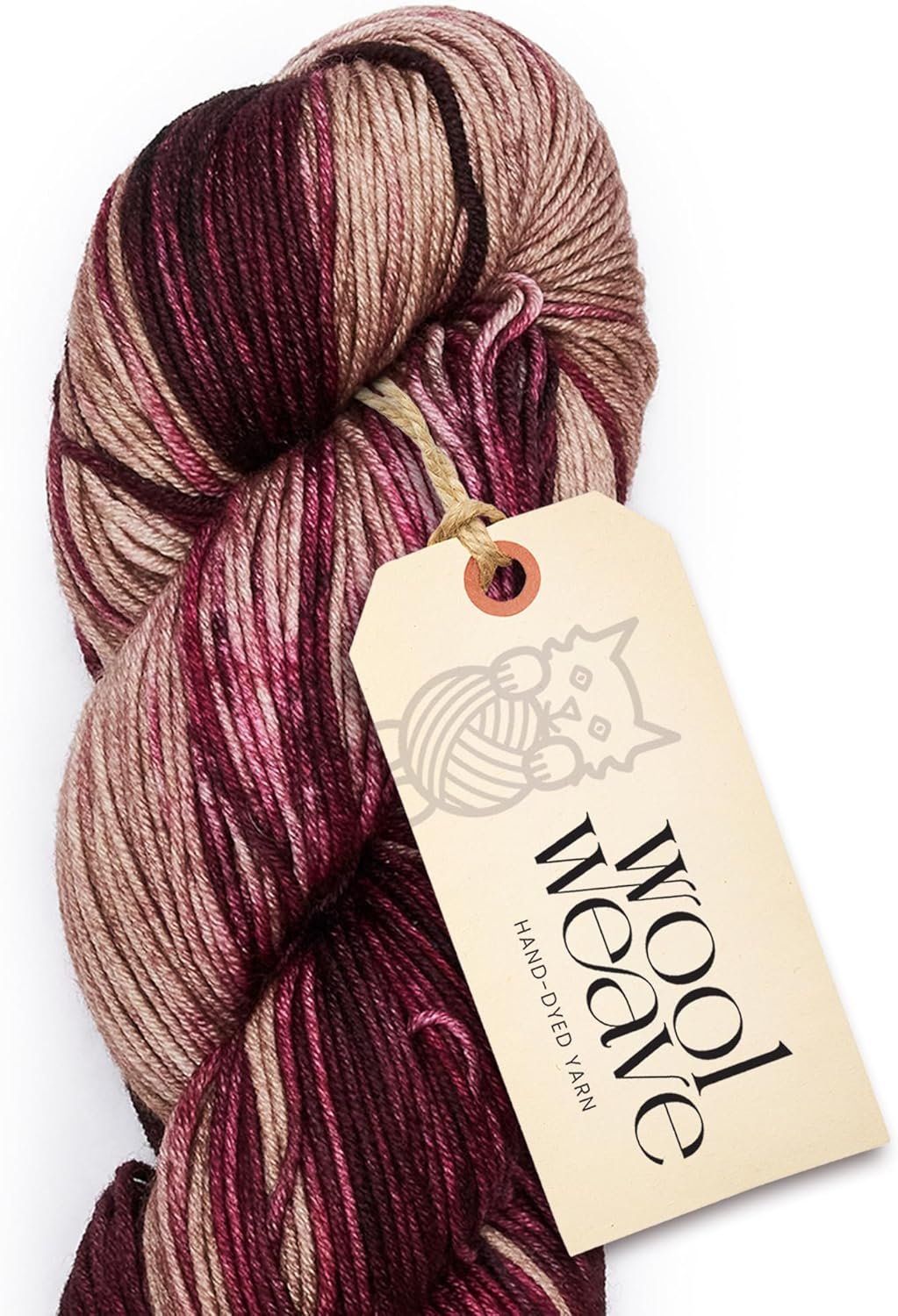 Superwash Merino Wool Yarn for Knitting & Crocheting – Hand Dyed Variegated Yarns, 100gr, 240 Yards, Dk Weight – Luxurious, Soft & Durable Cafe Rose Yarn