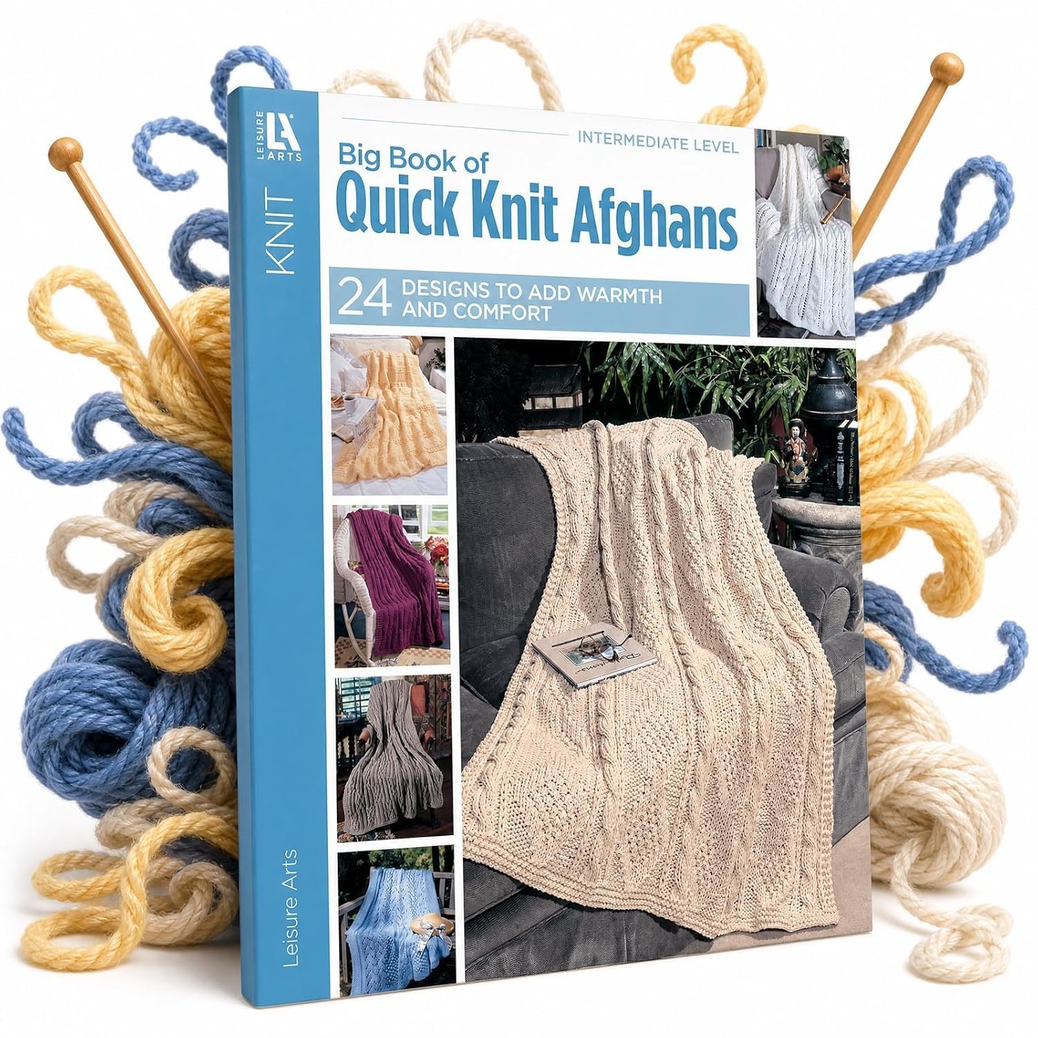Big Book of Quick Knit Afghans-24 Quick & Easy Solid-Color Wraps