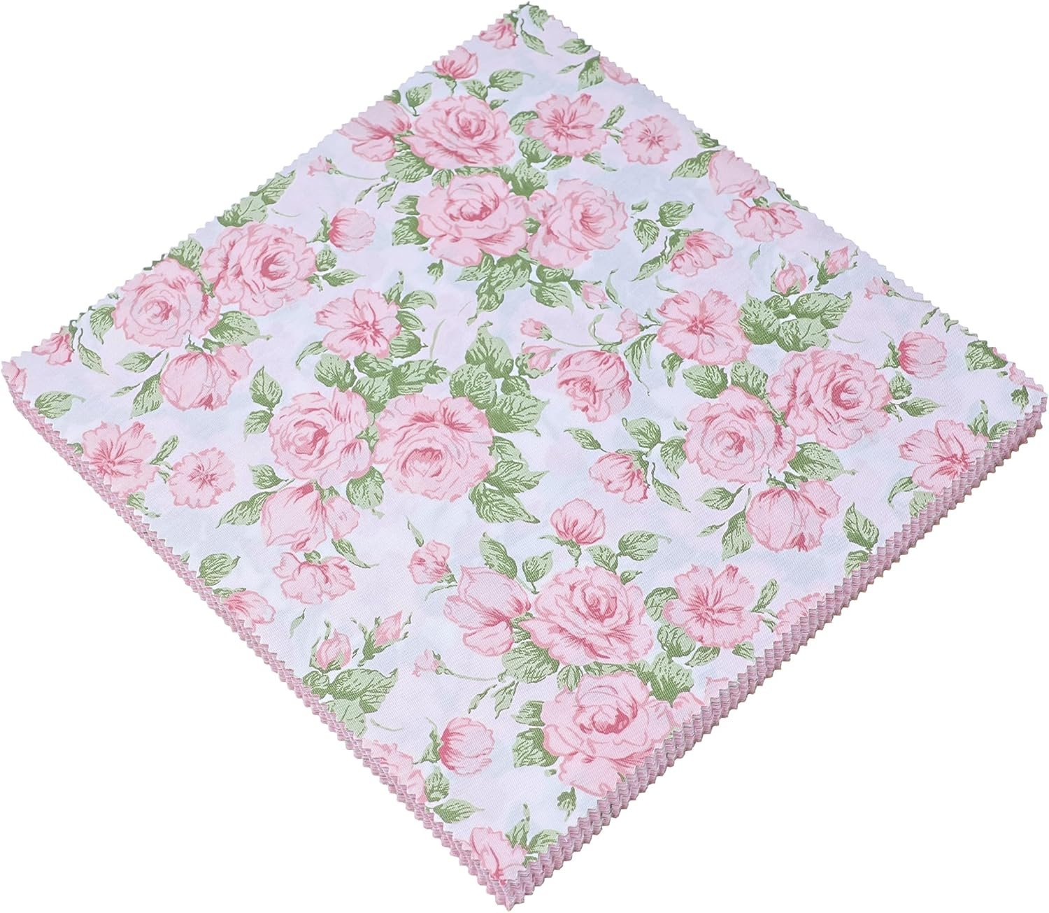 Nodsaw Layer Cake Fabric for Quilting 10 inch, Precut Fabrics Square 10×10 inch for Quilting, Print Pink Cotton Quilt Fabric Squares Bundles for Sewing DIY Patchwork Craft(42Pcs)