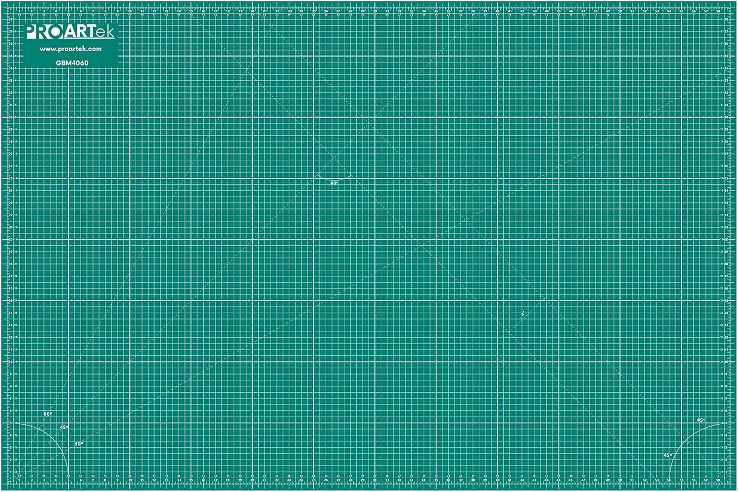 Proartek PK00012 Model GBM4060 Series 40″ x 60″ Professional Cutting Mat; Double-Sided Green/Black; Self-Healing; For Graphic Arts, Hobbies, Sewing, Scrapbooking, and other Cutting Projects