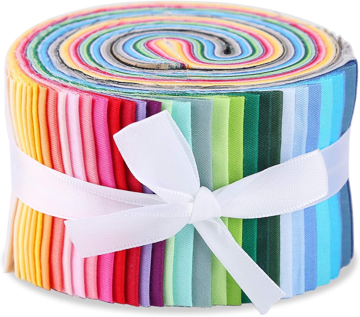 Jelly Fabric for Sewing, Roll Up Cotton Jelly Strips, Patchwork Craft Cotton Quilting Fabric for Quilters and Sewing DIY Crafts