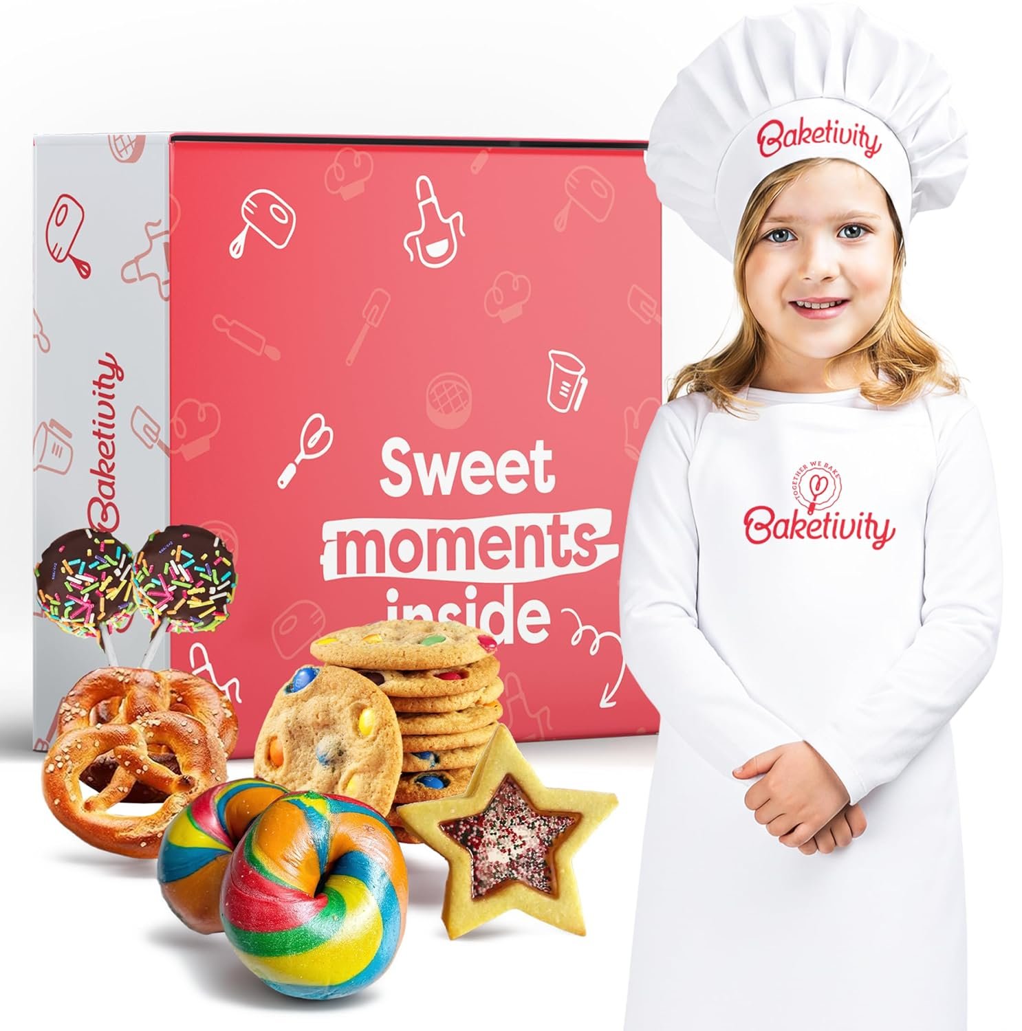 Baketivity 3-Month Baking Subscription Kit for Kids – Pre-Measured Ingredients, Step-by-Step Recipes, Bake-Along Videos, and Hands-On Learning – Fun Gift for Boys & Girls