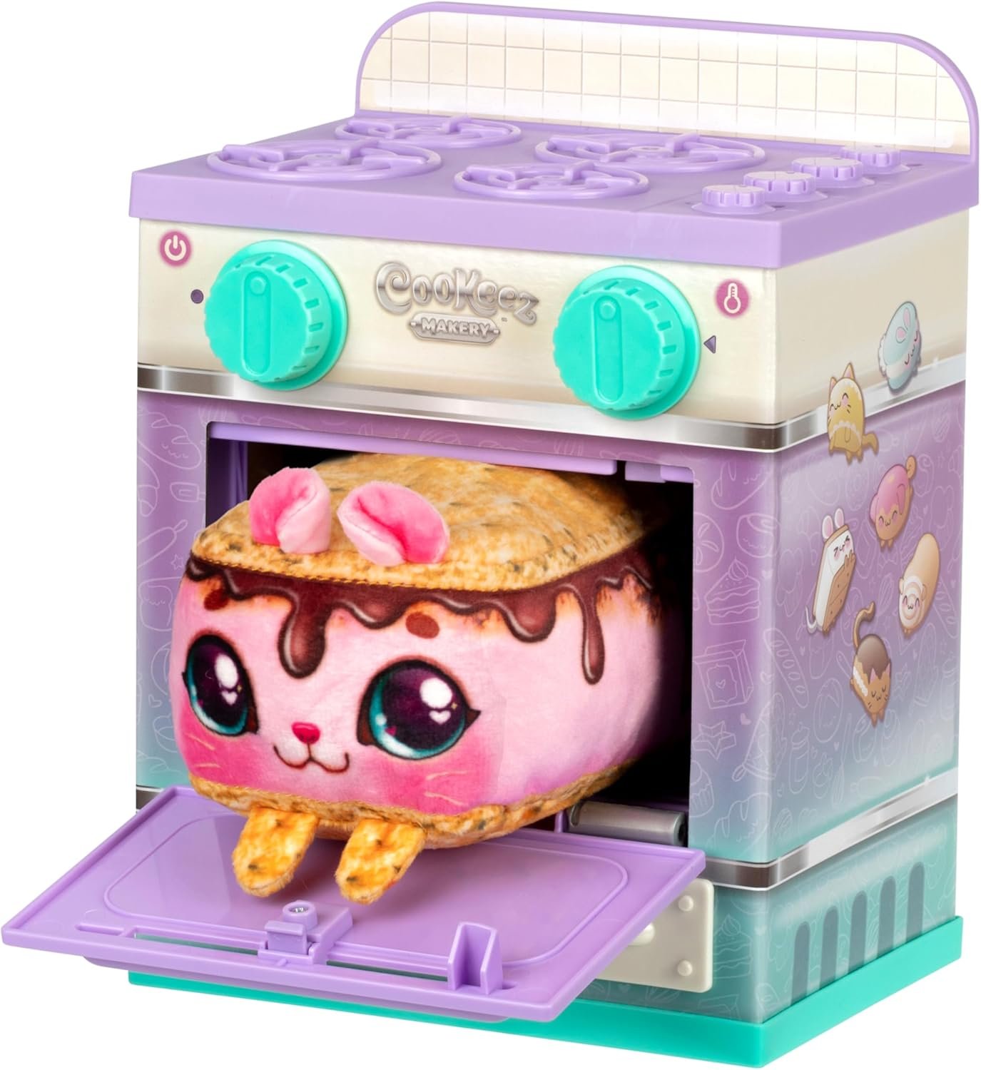 The Cookeez Makery Lil’ Bakez Multi Pet Playset, Comes to Mix & Make 3 Bakes, Includes 3 Non-Electric Scented Plush Pets, Ingredients, Accessories, & Apron- Amazon Exclusive