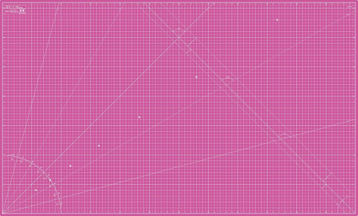 Elan Cutting Mat 36×60 Pink & Purple, Extra Large Self Healing Cutting Mat 36 x 60 Inch, 5-Ply Craft Board Pink, Hobby Board for Sewing and Quilting