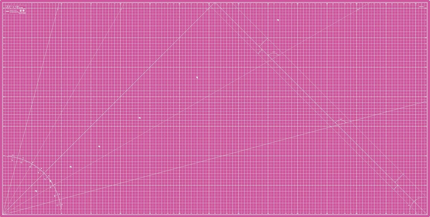 Elan Cutting Mat 36×72 Pink & Purple, Extra Large Self Healing Cutting Mat 36 x 72 Inch, 5-Ply Craft Board Pink, Hobby Board for Sewing and Quilting