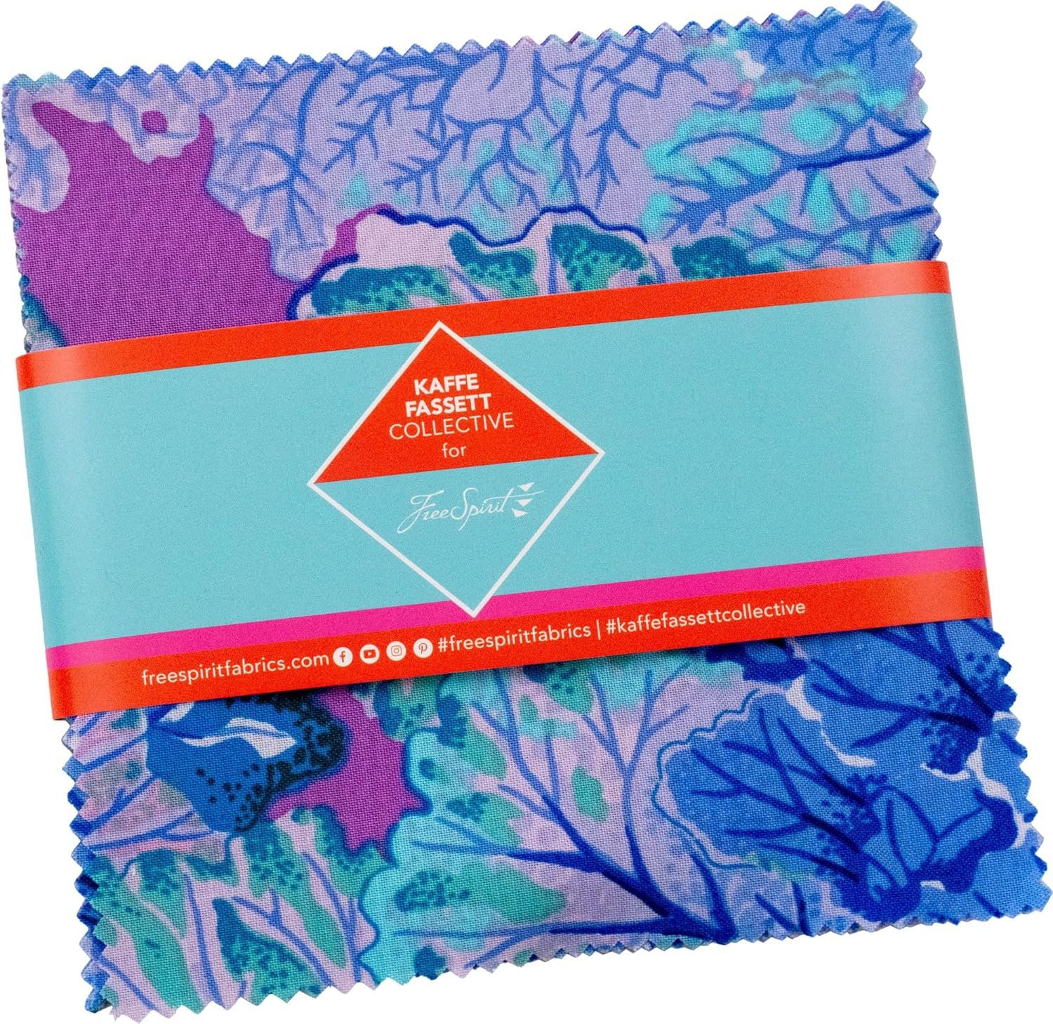 Kaffe Fassett Collective Classics Plus Royal Charm Pack 42 5-inch Squares FreeSpirit Fabrics