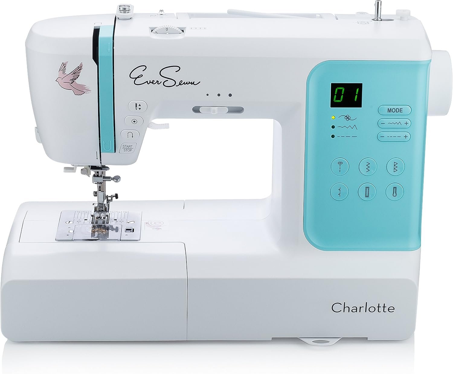 EverSewn Charlotte: 80-Stitch Computerized Sewing Machine, Professional Quilting & Free Motion Features – Beginner to Expert