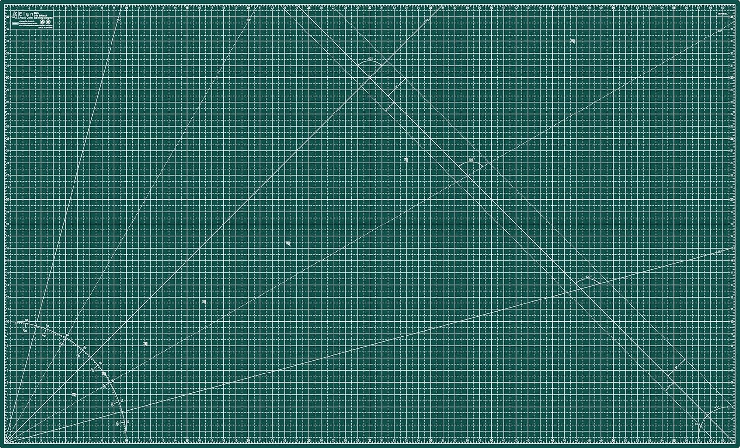 Elan Cutting Mat 36×60 Green, Extra Large Self Healing Cutting Mat 36 x 60 Inch, 5-Ply Craft Board Green, Hobby Board for Sewing and Quilting